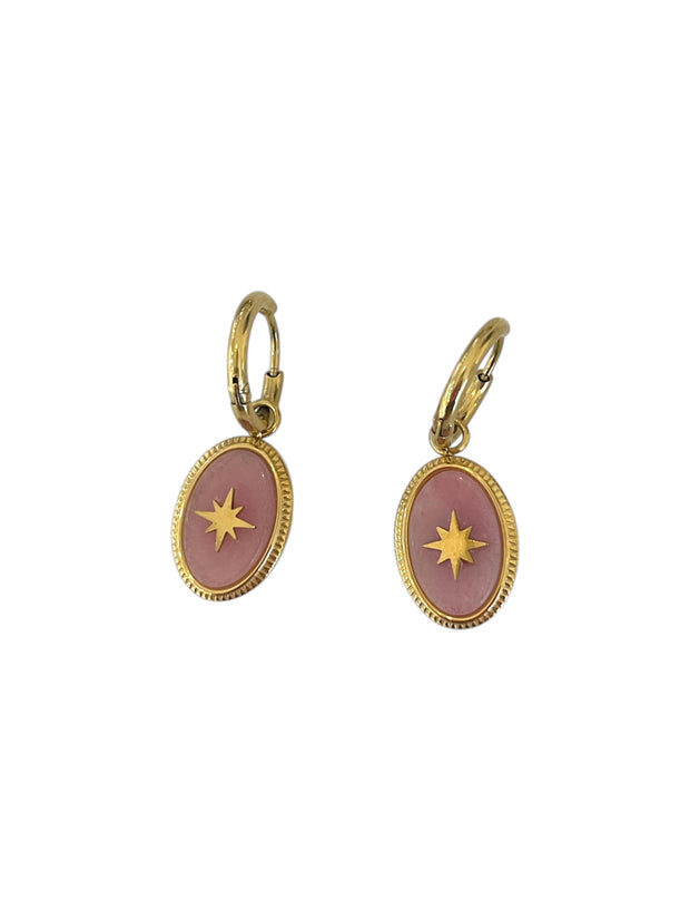 'Alba' Pink Earrings