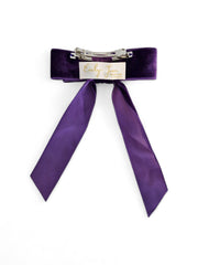 Purple Velvet Bow