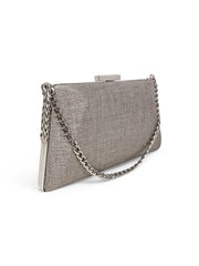 Stone Raffia Clutch