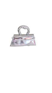 Metallic Silver Clutch