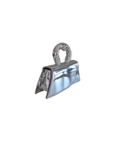 Metallic Silver Clutch