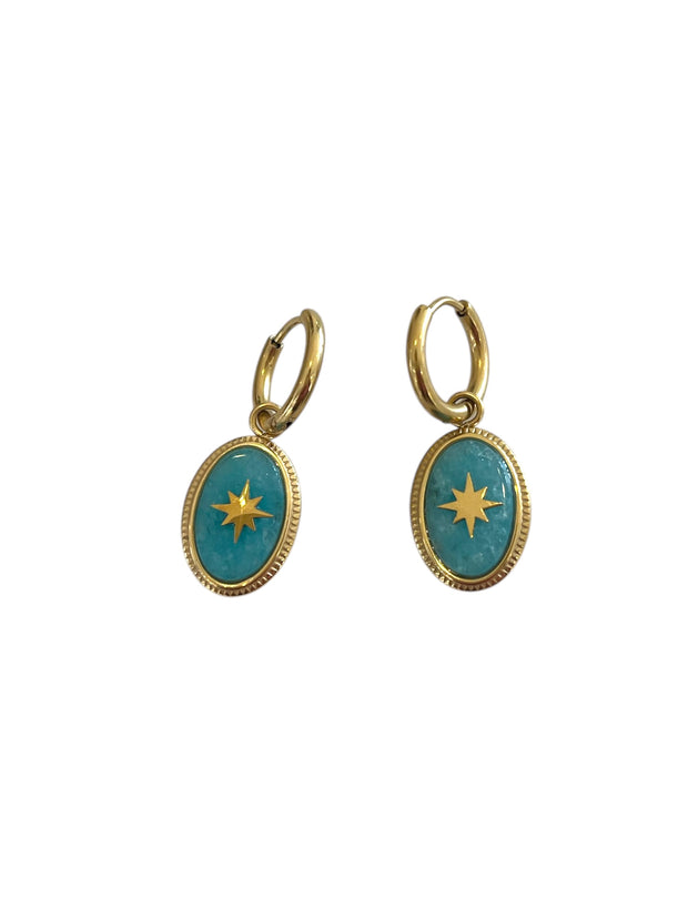 'Alba' Turquoise Earrings