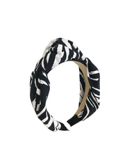 Zebra Print Headband Black & White