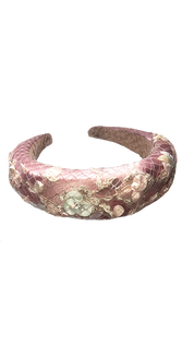 'Anna' Floral Headband Pink