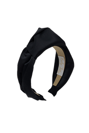 'Jess' Satin Headband Black