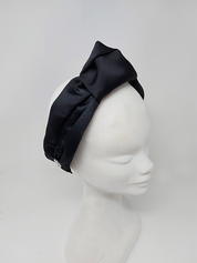 'Jess' Satin Headband Black