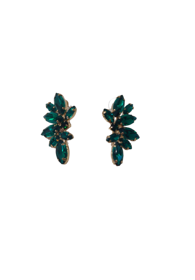 Emerald Green Crystal Earrings