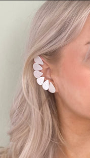 SIlver Cuff Earrings