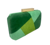 Green Pattern Clutch