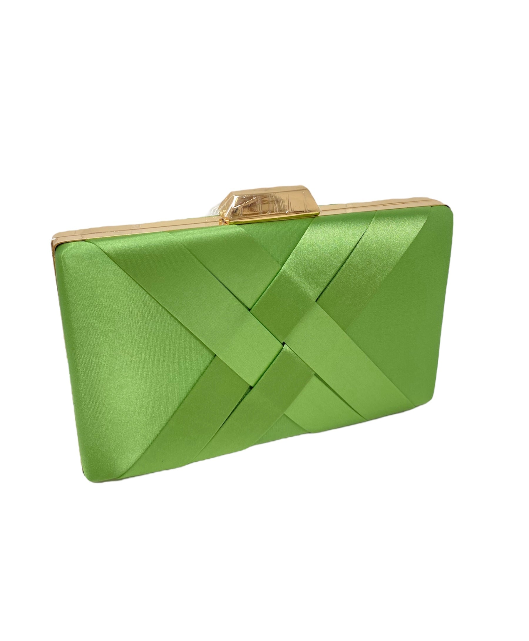 Apple Green Pleated Clutch