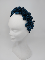 'Kate' Floral Headband Teal Green