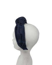 'Nora' Irish Tweed Headband Navy