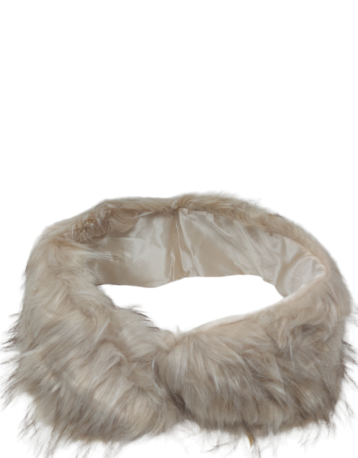 Faux Fur Stole in Camel