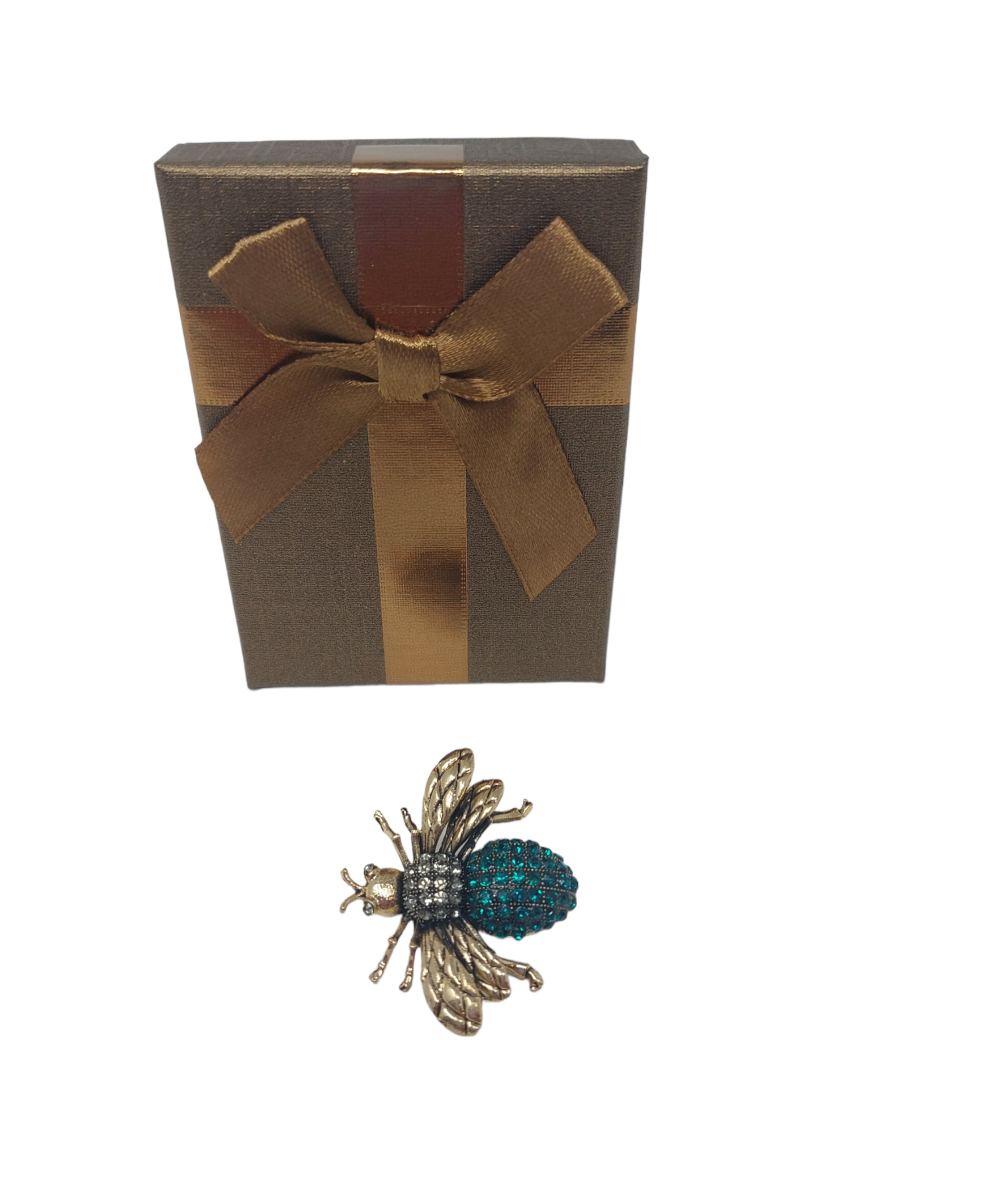 Emerald Green Beetle Brooch