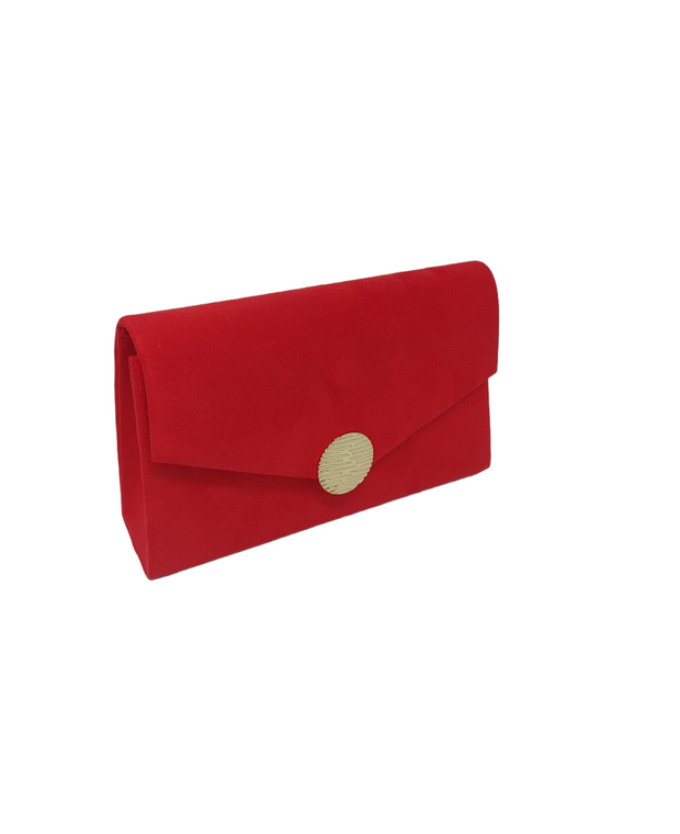 RED ENVELOPE STYLE CLUTCH