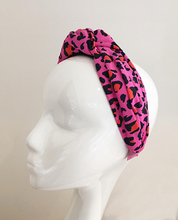 Tiger Print Headband Pink
