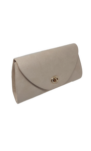 Beige Envelope Clutch