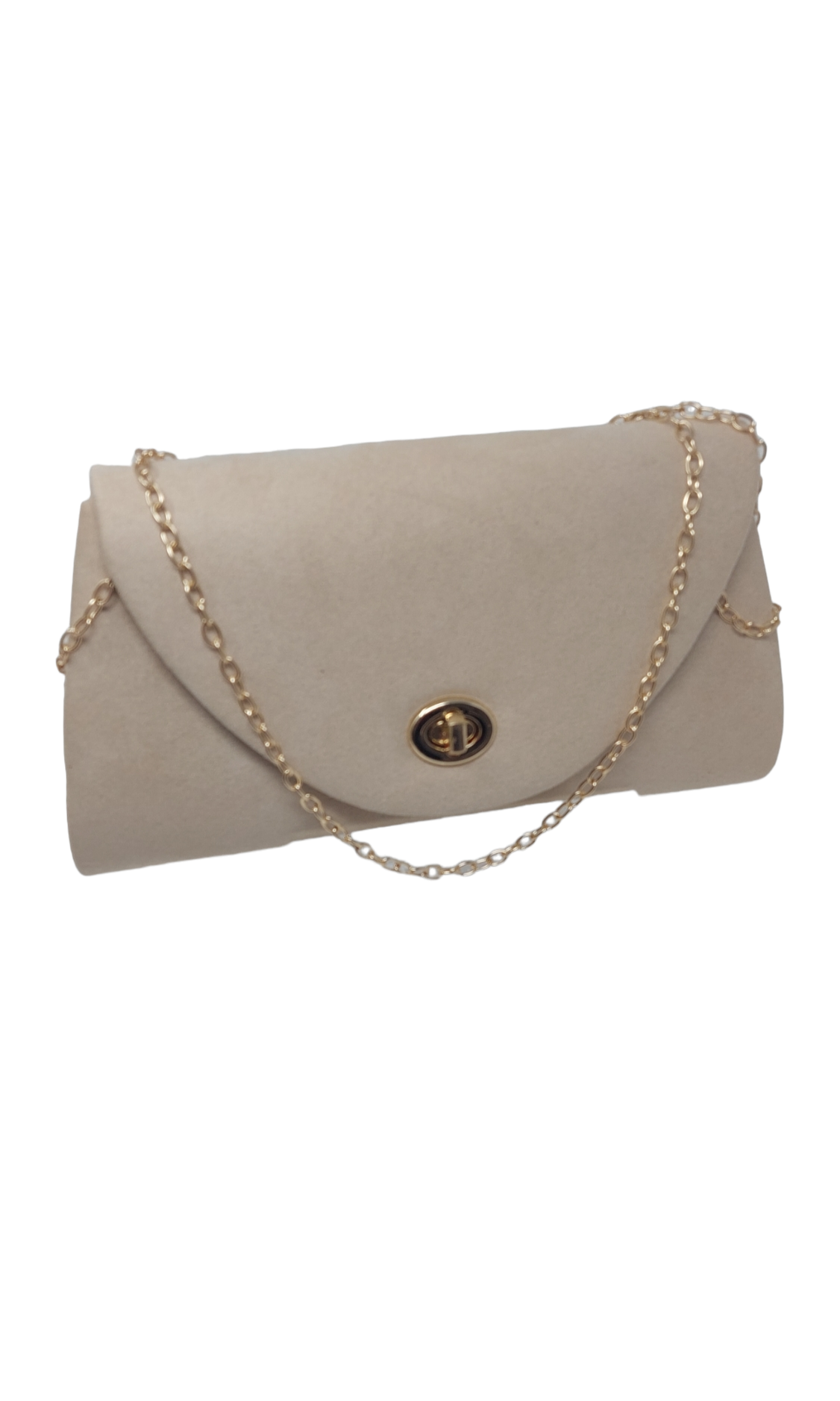 Beige Envelope Clutch