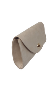 Beige Envelope Clutch