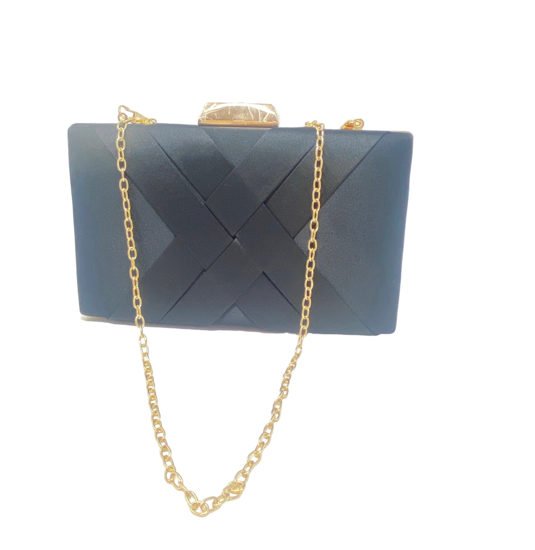 Black Pleated Clutch