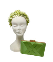 Apple Green Pleated Clutch