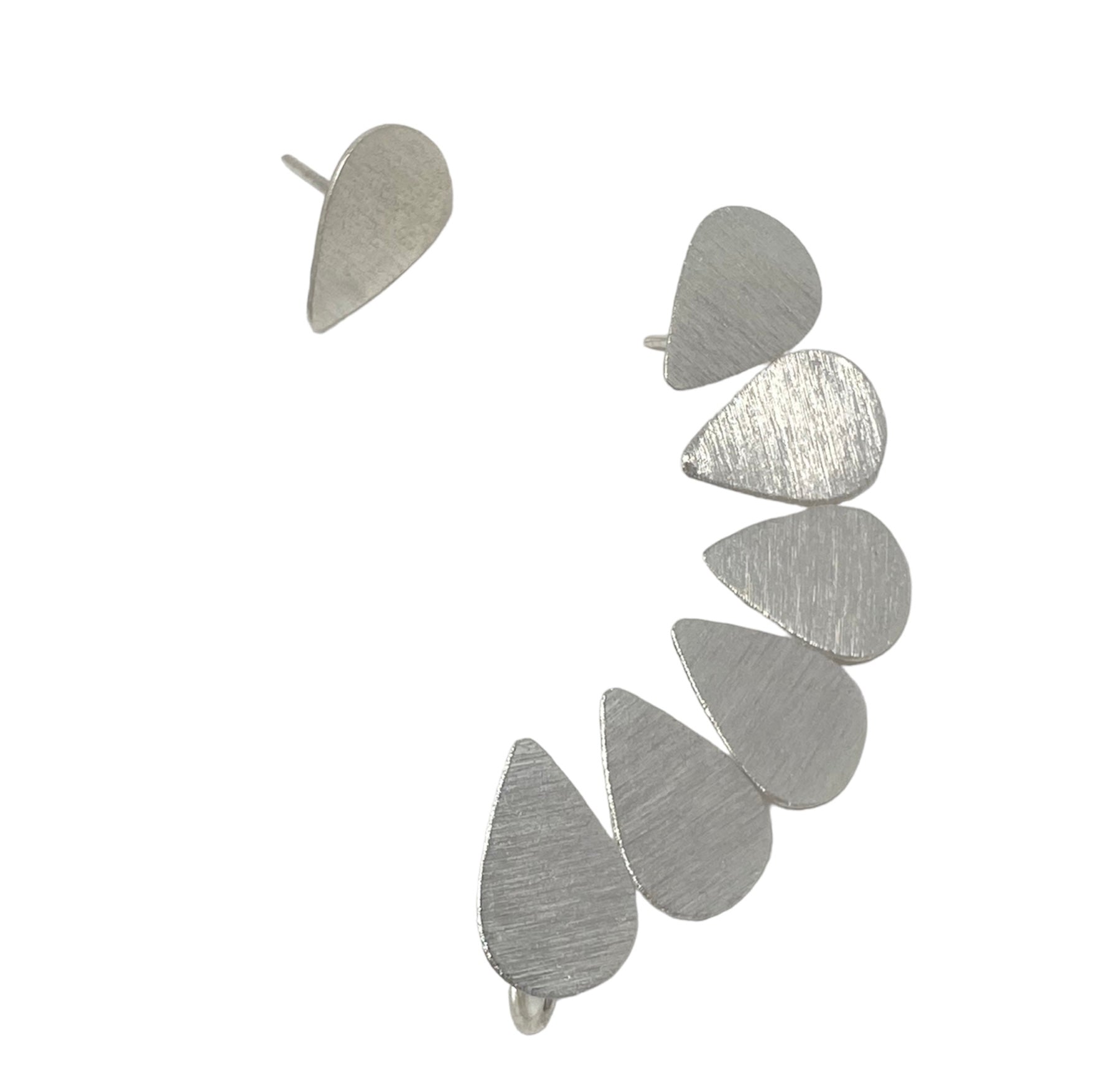 SIlver Cuff Earrings