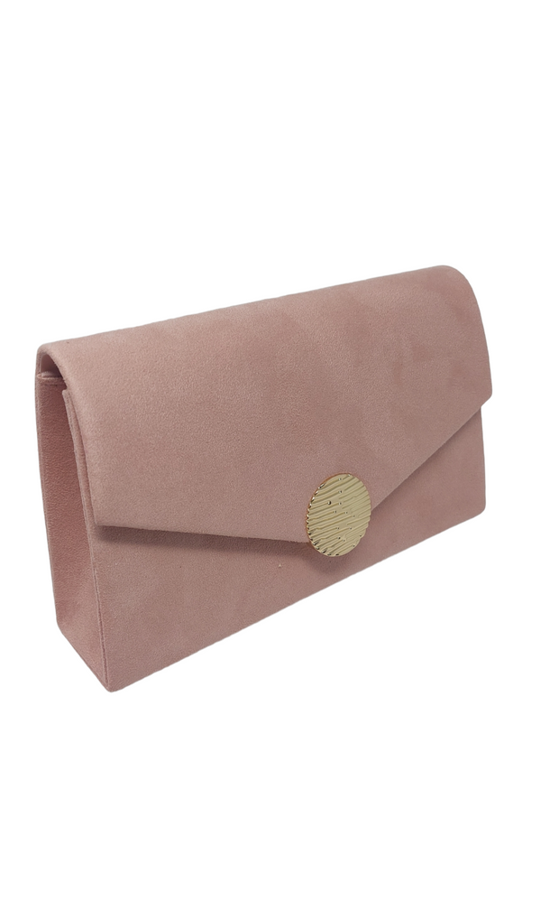 NUDE ENVELOPE STYLE CLUTCH BAG