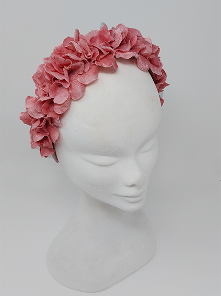 'Kate' Floral Headband Pink