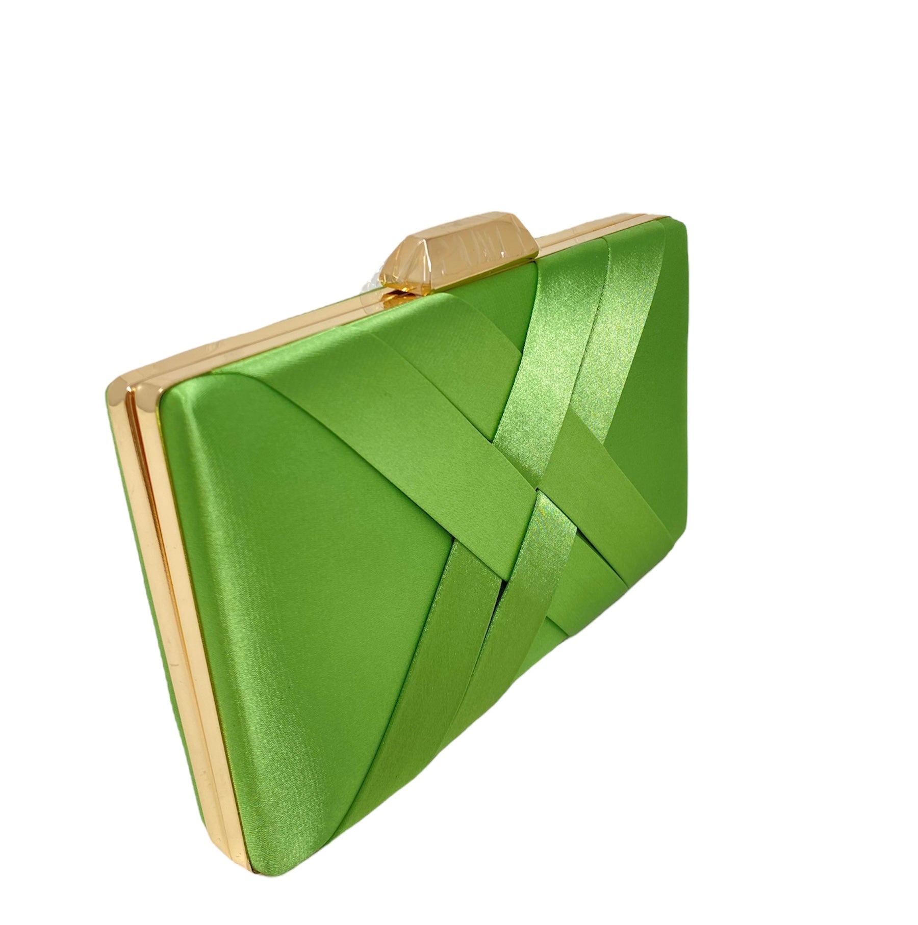 Apple Green Pleated Clutch