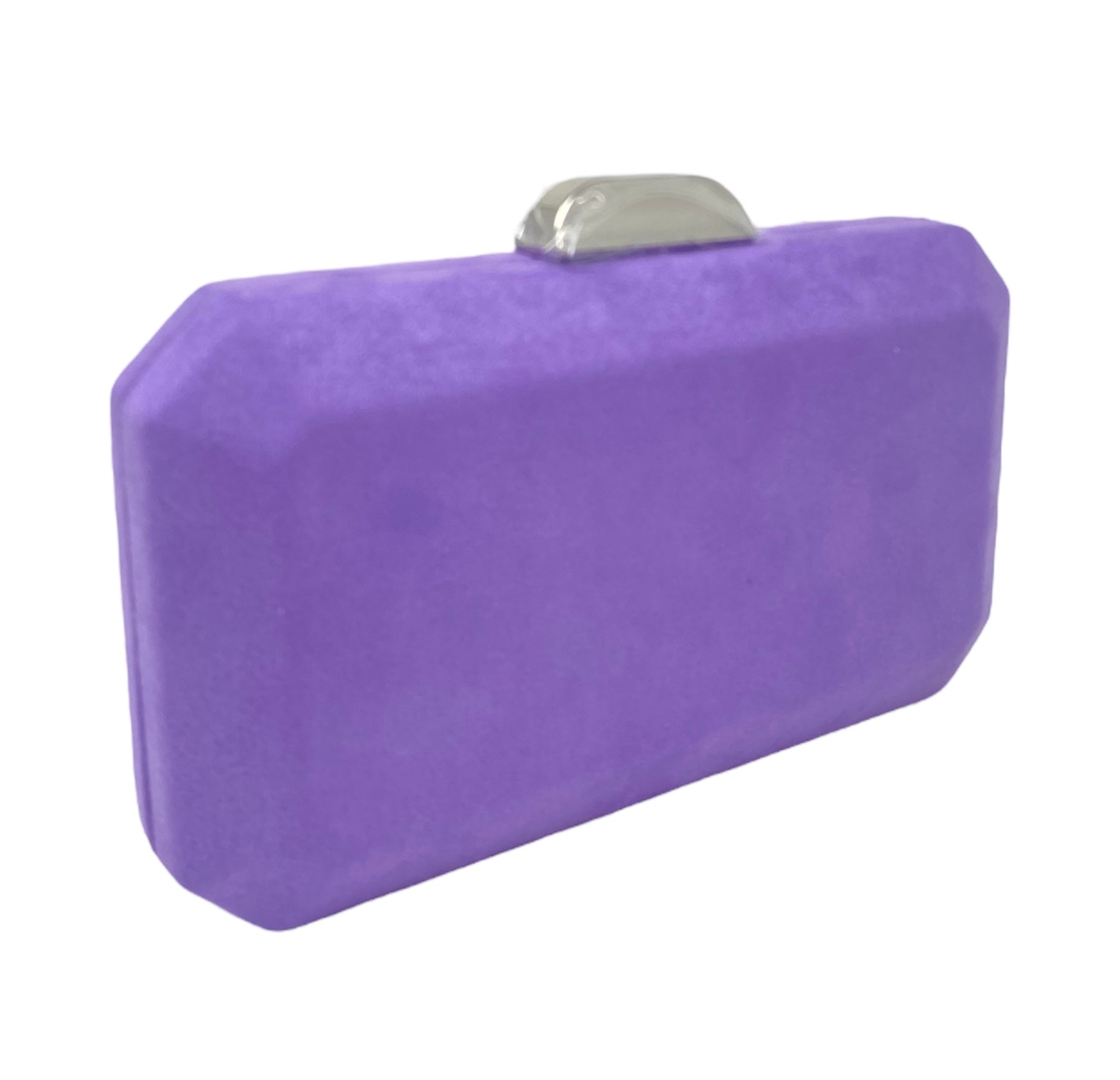 Lilac Cubic Clutch Bag