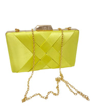 Lime Green Pleated Clutch