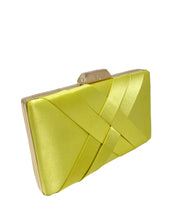 Lime Green Pleated Clutch