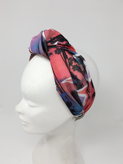 Miami Stars Printed Headband Pink & Purple