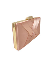 SALMON PINK PLEATED CLUTCH