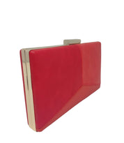 Red Geometric Clutch